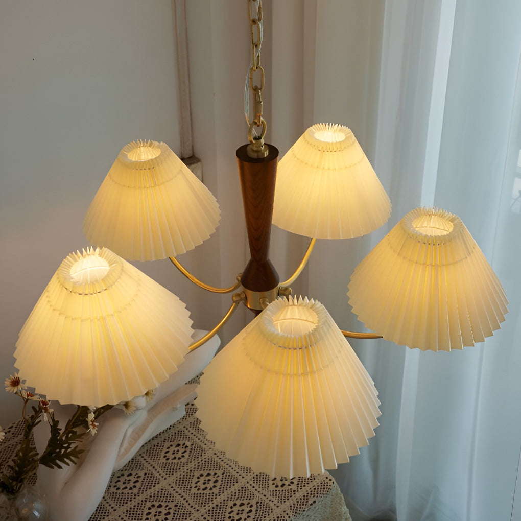 BRAMBLETON TRIPLE GATHERED LAMP SHADE CHANDELIER WITH 12W LED