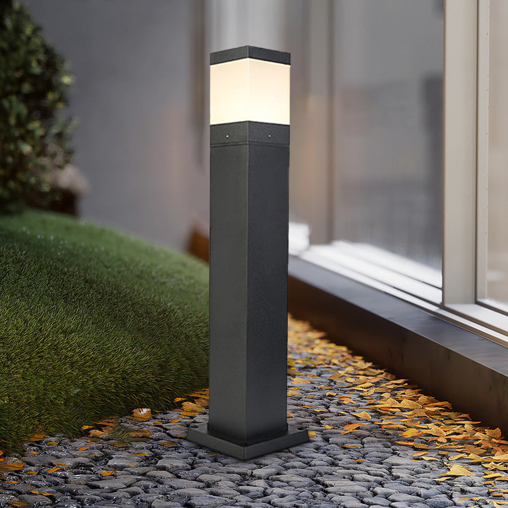 ALDERSON MODERN SQUARE LED OUTDOOR BOLLARD LIGHTING FOR SOPHISTICATED EXTERIORS