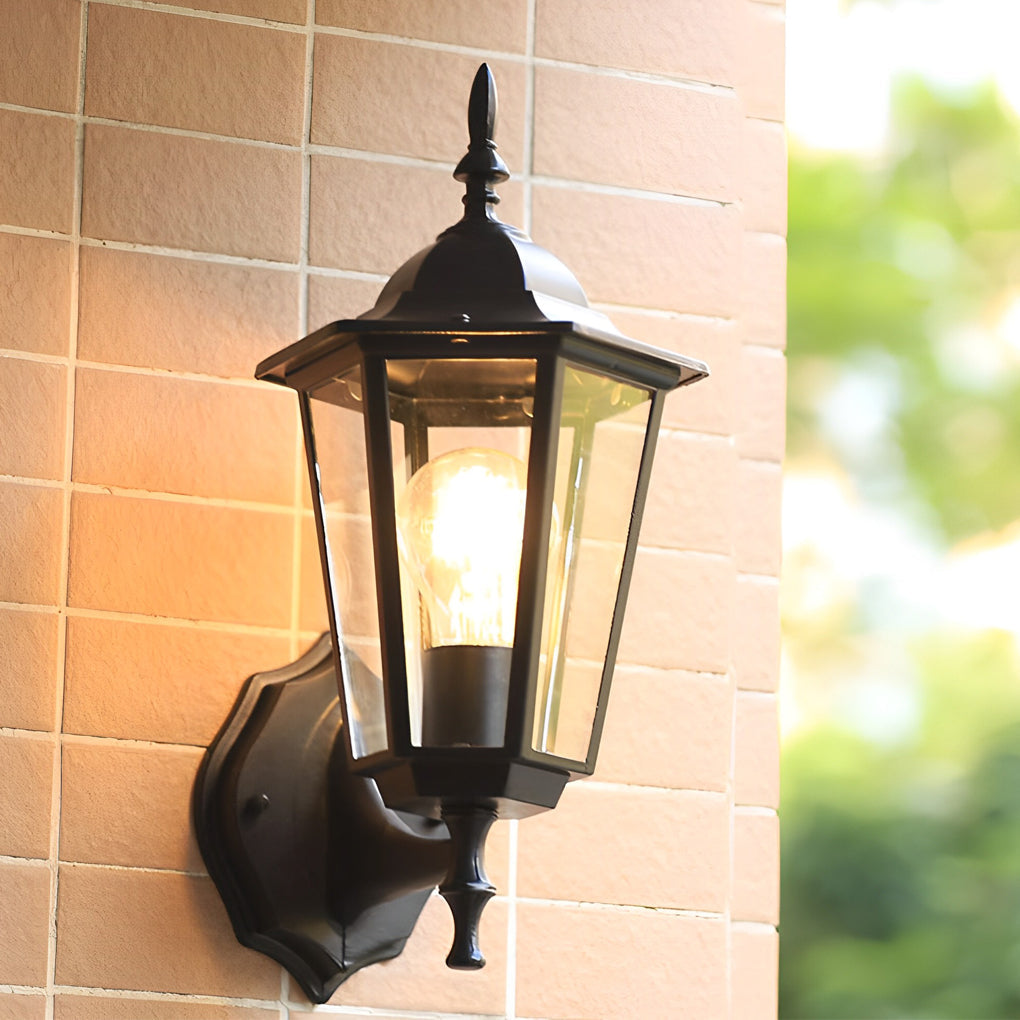 WINDSOR HEXAGONAL OUTDOOR WALL LANTERN