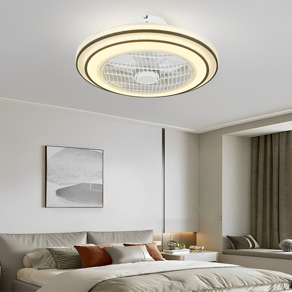 WINTERBOURNE WHISPERING BREEZE BLADLESS CEILING FAN WITH INTEGRATED LIGHTING