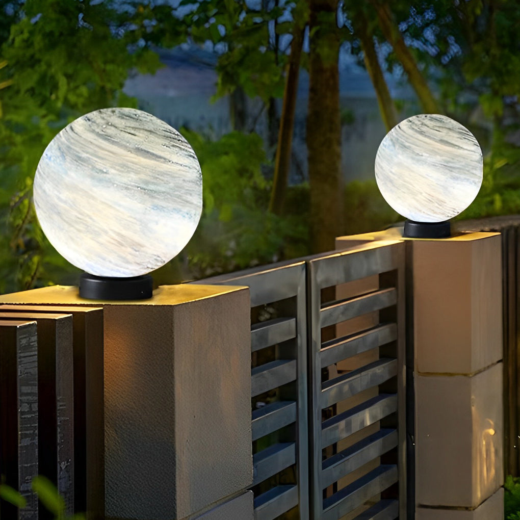 THORNBURY SPHERE GLOW OUTDOOR POST ILLUMINATORS