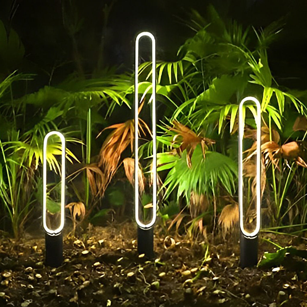 WINCHESTER SLIMLINE SOLAR PATH LIGHTS IN BLACK ALUMINUM, WEATHER-RESISTANT