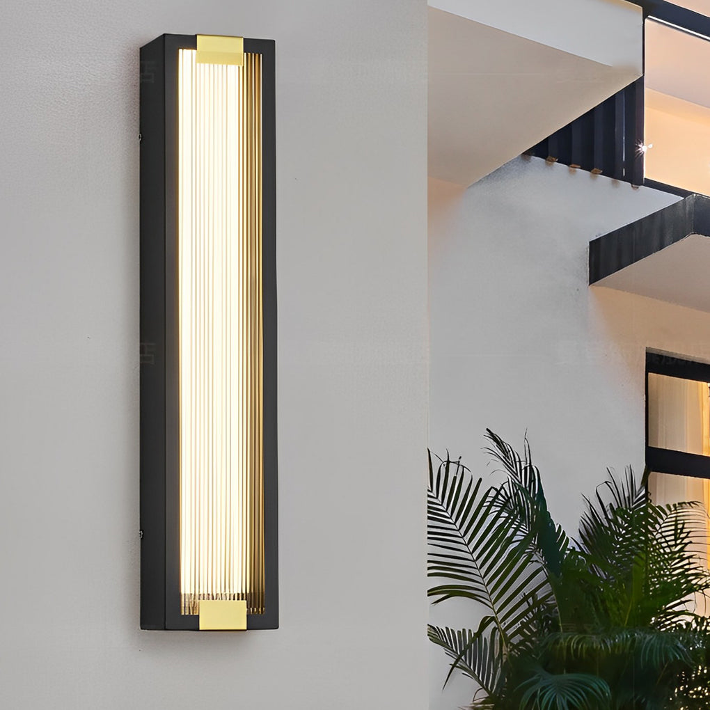 WINTHORPE RECTANGULAR WATERPROOF LED WALL SCONCE LIGHTS