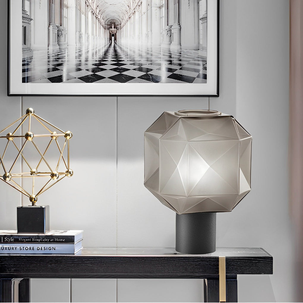 WINDSOR SMOKE ORB TABLE LANTERN