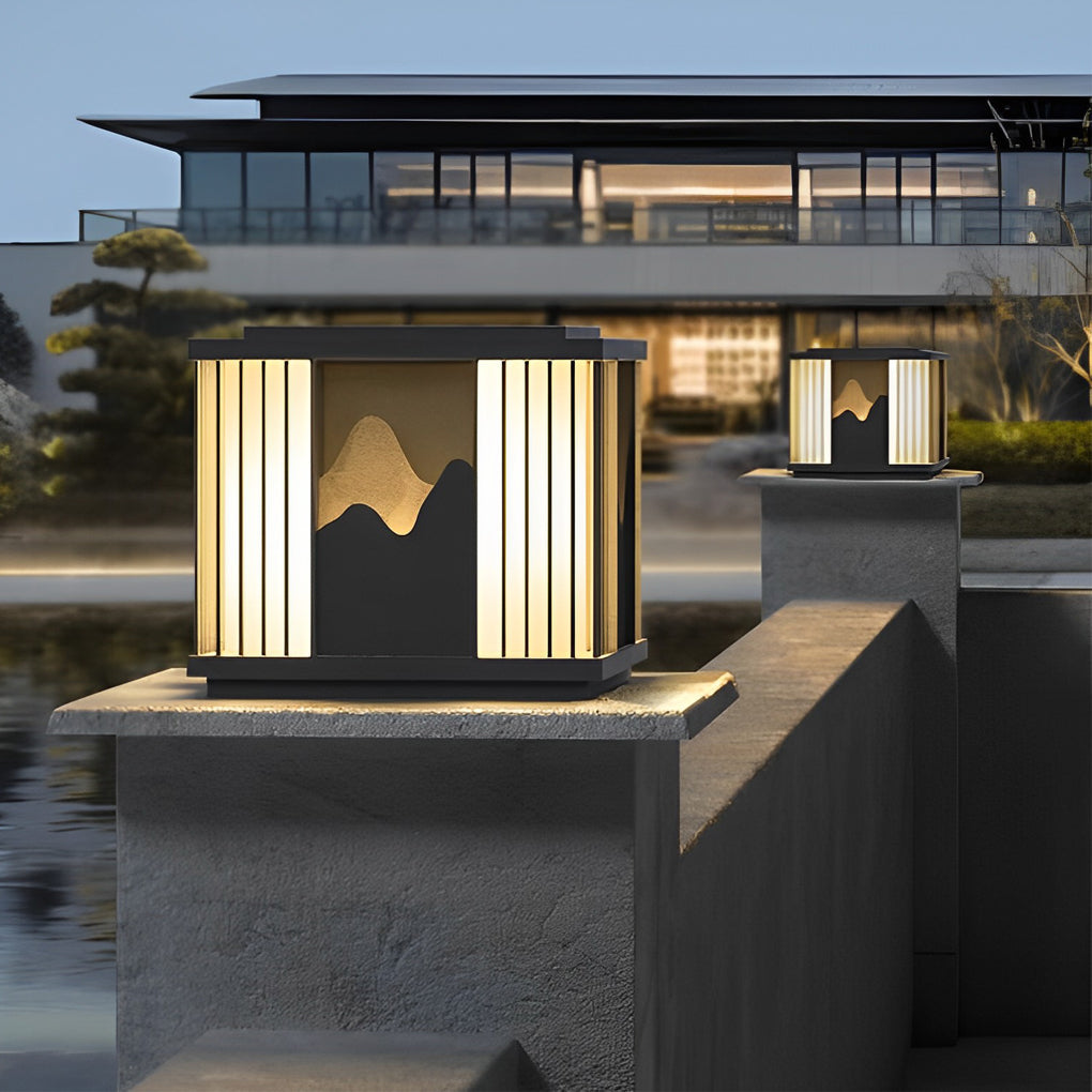 BLACKWATER MOUNTAINVIEW SOLAR LUMINAIRE POST CAP LIGHTS