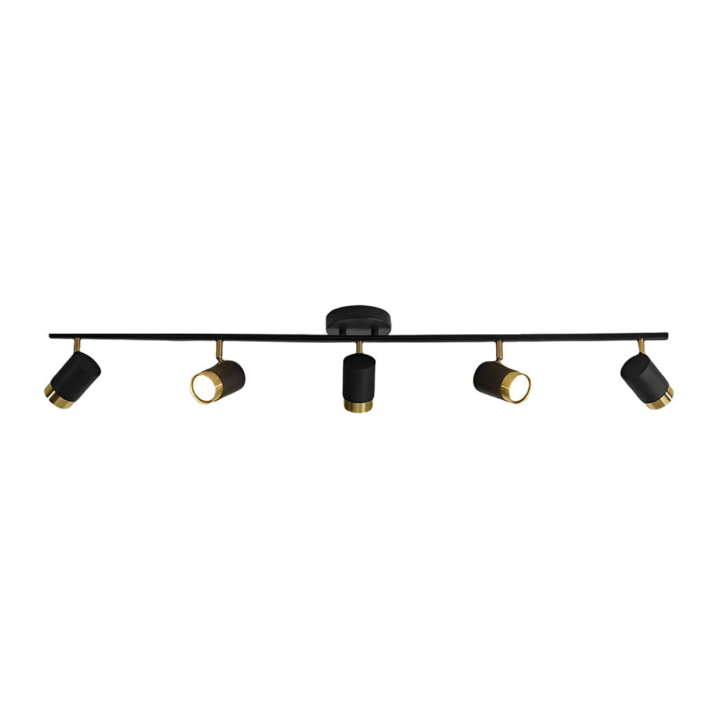 1. **WILLOUGHBY TRIO GU10 LED TRACK SPOTLIGHT** - A sophisticated three-light adjustable spotlight featuring COB technology for focused illumination.

2. **FENWICK QUAD GU10 LED TRACK LIGHT** - A refined four-light surface-mounted spotlight designed for v