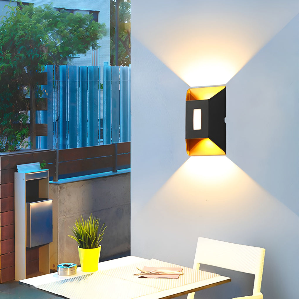 WINDSOR AQUA SHIELD LED WALL SCONCE, MODERN UP AND DOWN LIGHTING