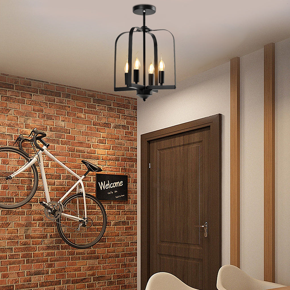 WINTHROP WROUGHT IRON FARMHOUSE CHANDELIER