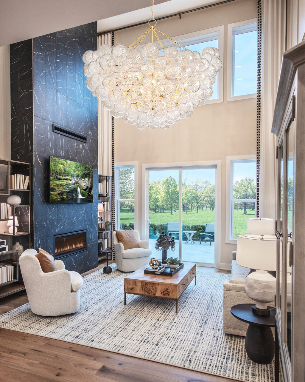 CELESTIAL ORB CRYSTAL LIGHTING FIXTURE