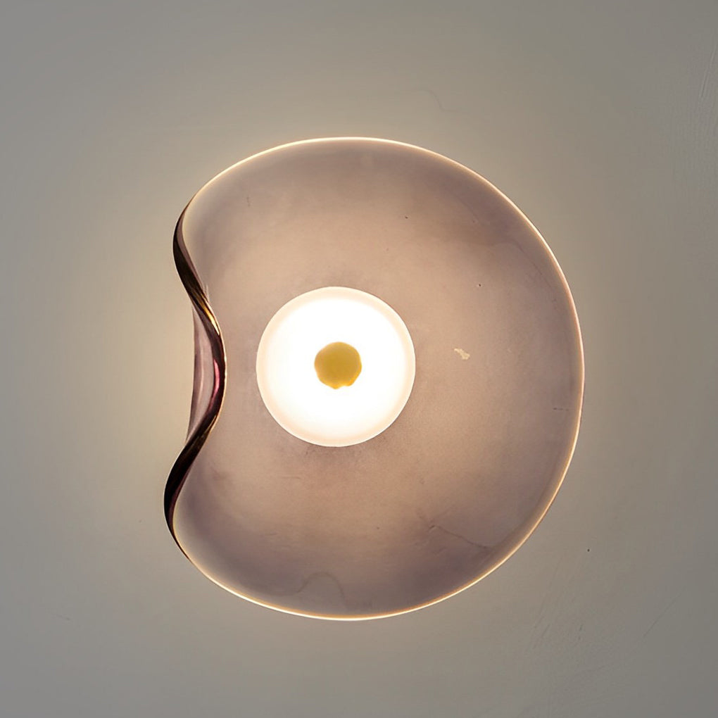 WINTHORPE ARTISANAL ROUND GLASS WALL SCONCE