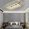 THORNBURY RECTANGULAR 3-TIER DIMMABLE NORDIC CEILING FAN LUMINAIRE WITH DUAL AIRFLOW