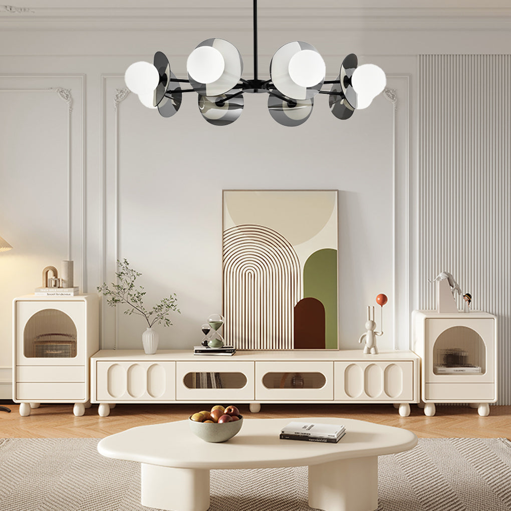 WINTERBOURNE COPPER AND GLASS ORB CHANDELIER