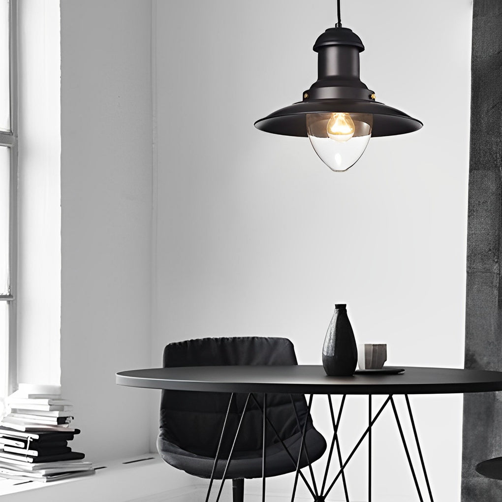 WINTHROP INDUSTRIAL ROUND METAL CEILING LIGHT