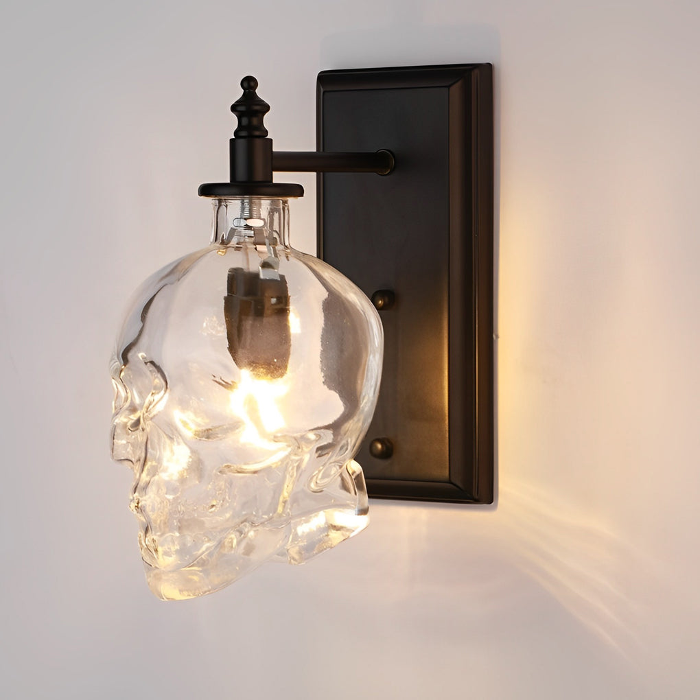 WINTHROP VINTAGE SKULL LED WALL SCONCE