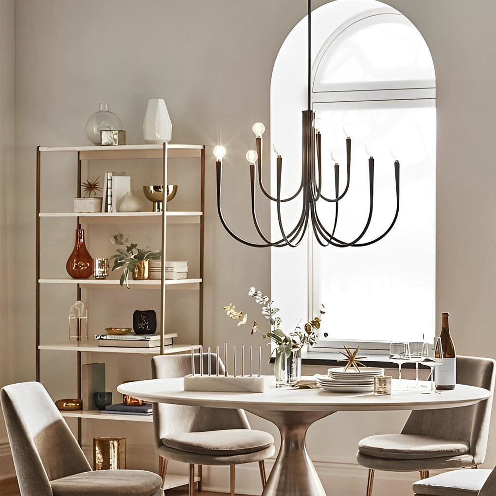 BELMONT FRENCH CANDLELIGHT 6/9-BULB DIMMABLE CHANDELIER