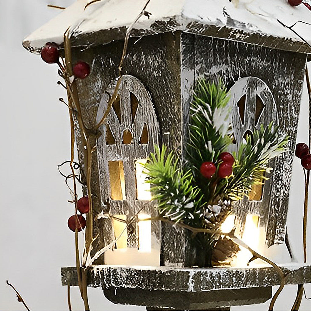 WINTERTON WOODEN VILLAGE STREET LANTERN