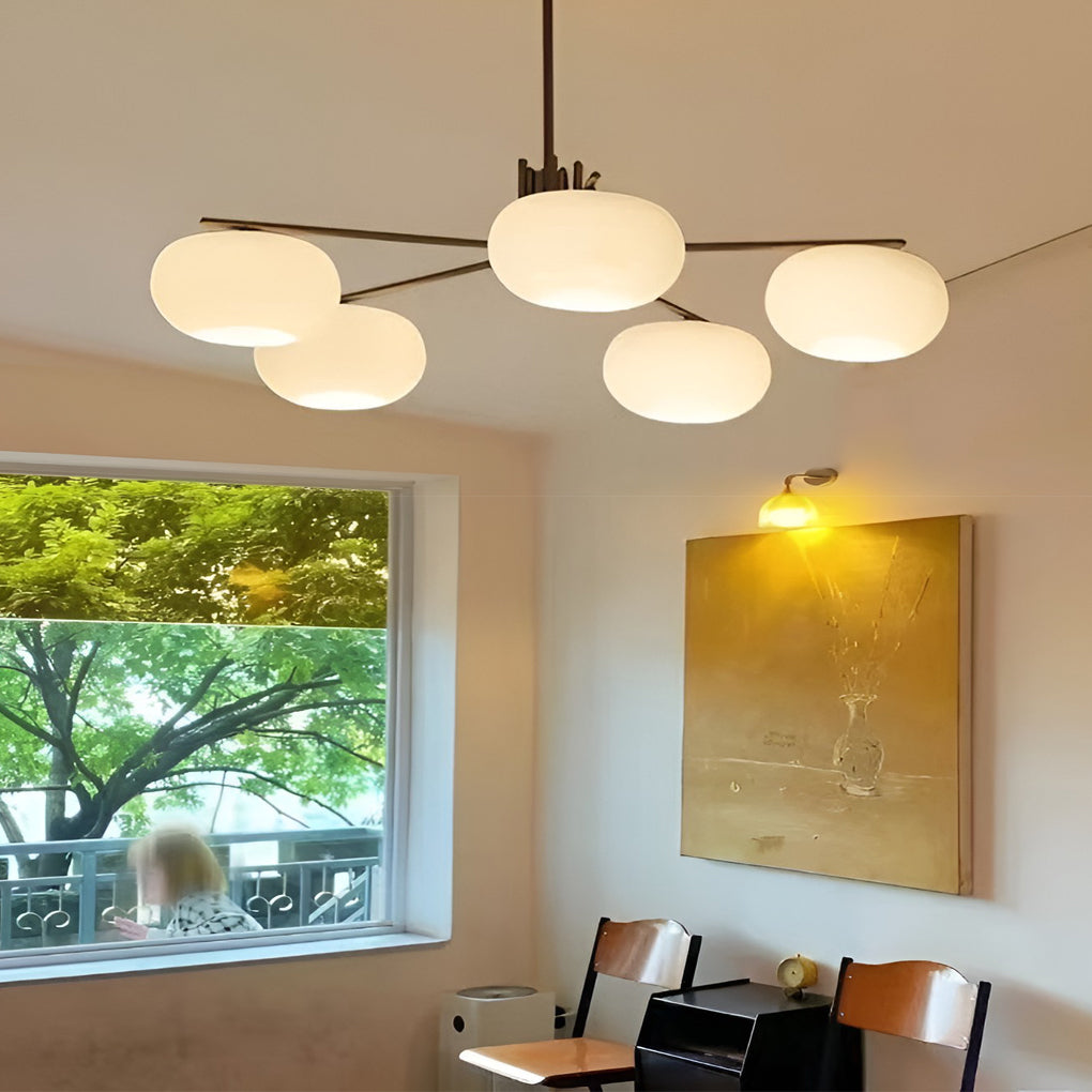WHITBY GLASS TRIO DIMMER CHANDELIER