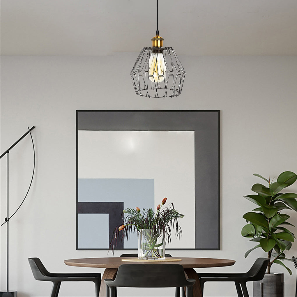 WINCHESTER TRIO GEOMETRIC IRON LANTERN CHANDELIER