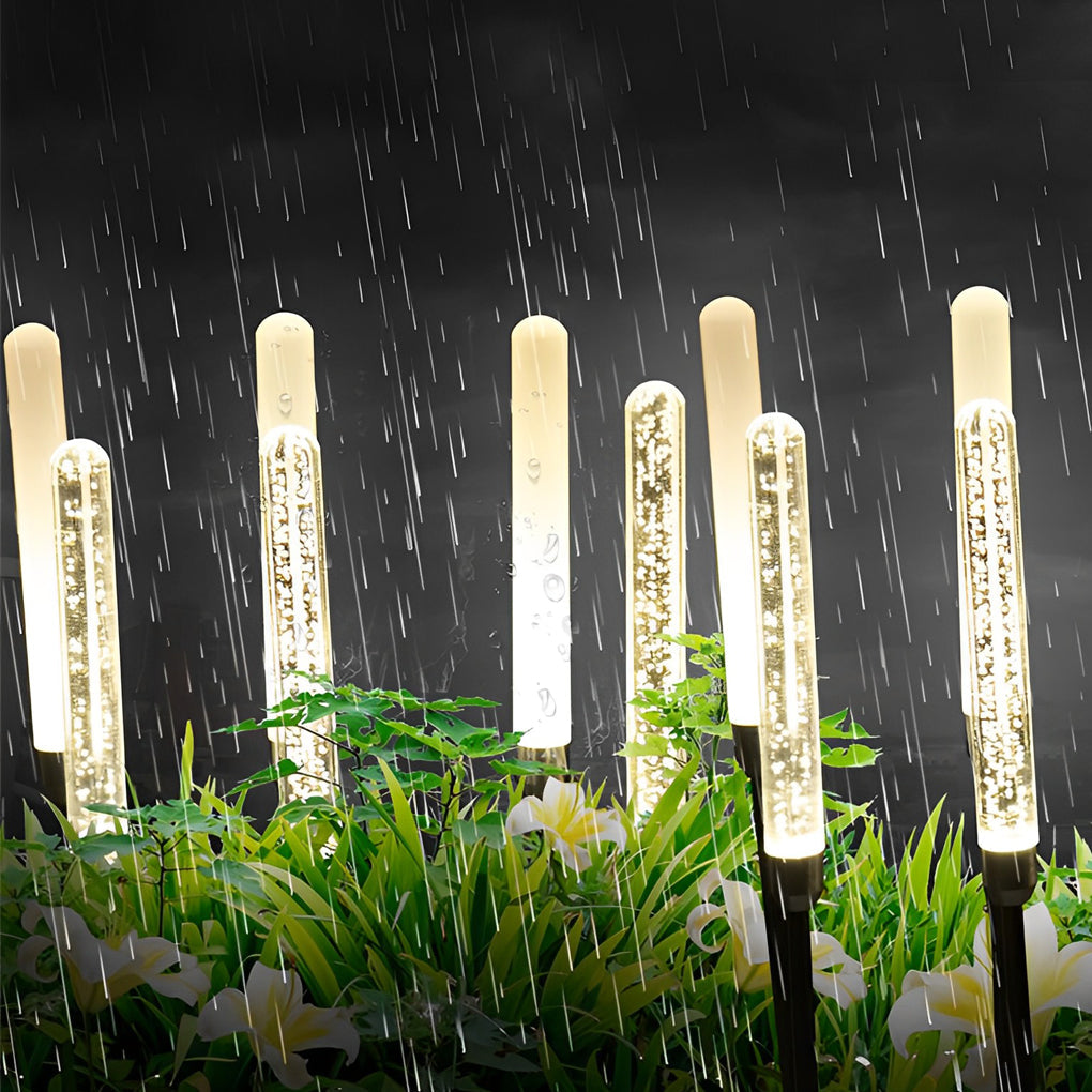 WINDSOR ACRYLIC ORB GARDEN ILLUMINATORS - SET OF FIVE WATER-RESISTANT LED LIGHTS