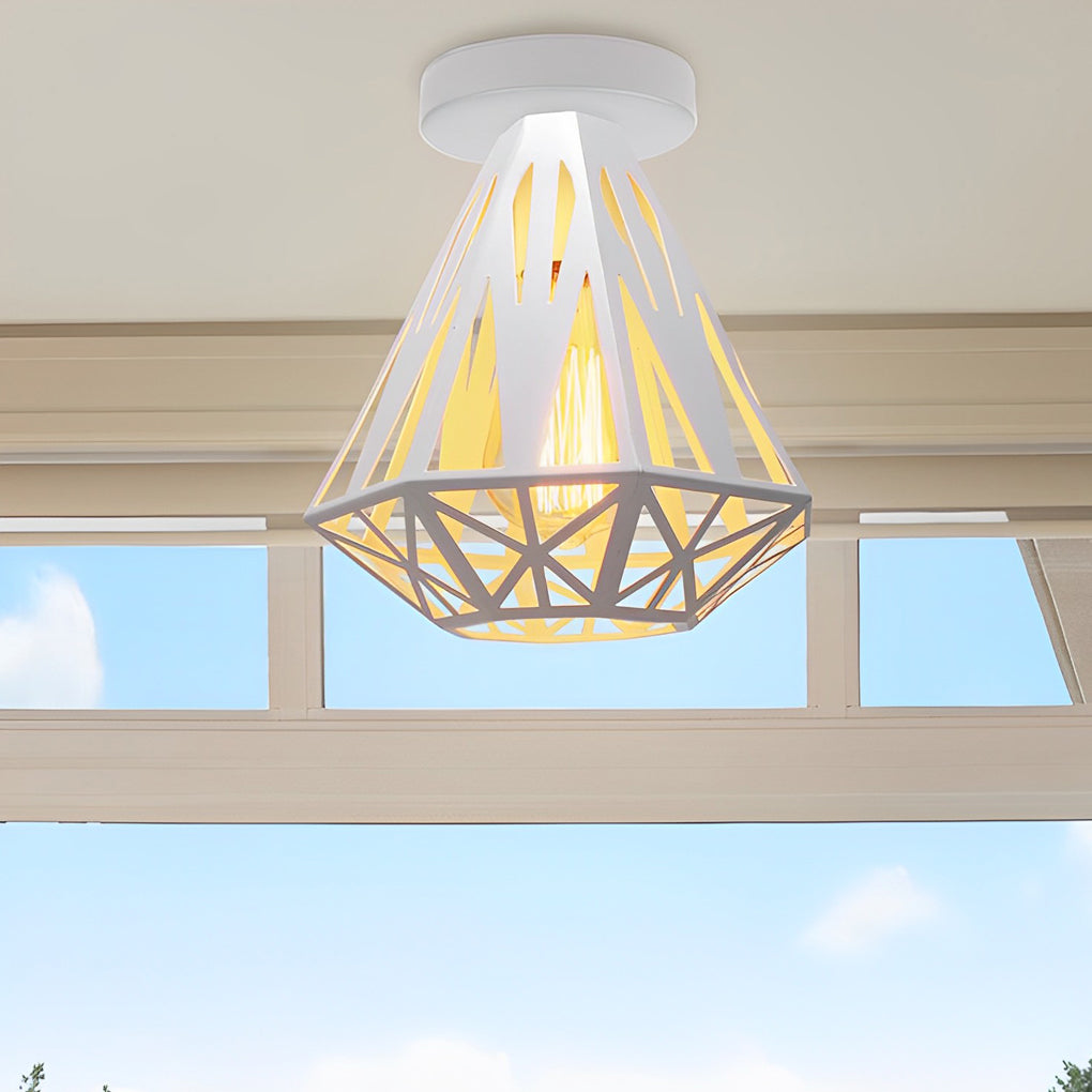 WINTHORPE VINTAGE METAL LANTERN CEILING LIGHT