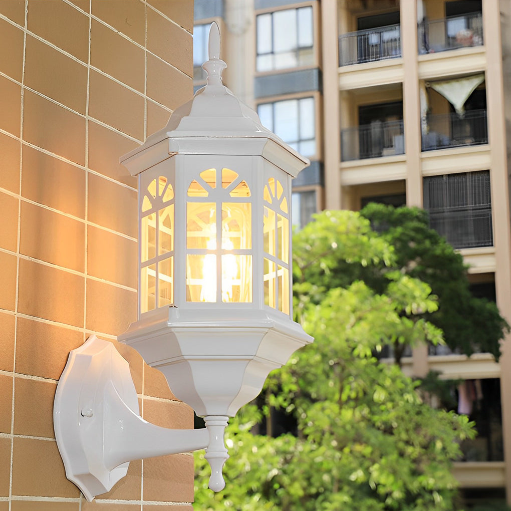 WINTERBOURNE AQUA-GLASS OUTDOOR WALL LANTERN