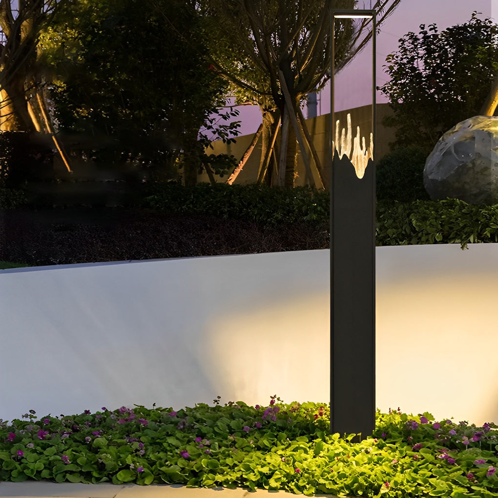WINCHESTER MODERN RECTANGULAR GLASS PATH LIGHTS