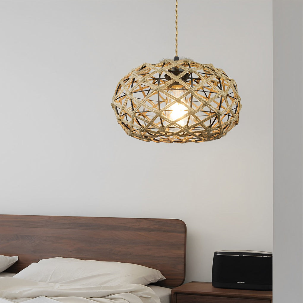 WINTHORPE WOVEN CAGE CEILING LANTERN