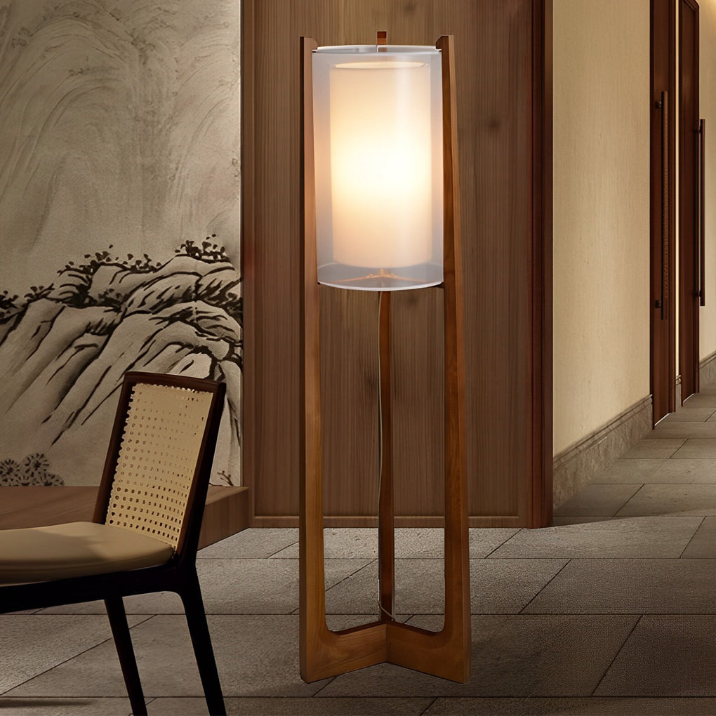 WINDSOR WOODLAND TWIN-TONE LED FLOOR LANTERN