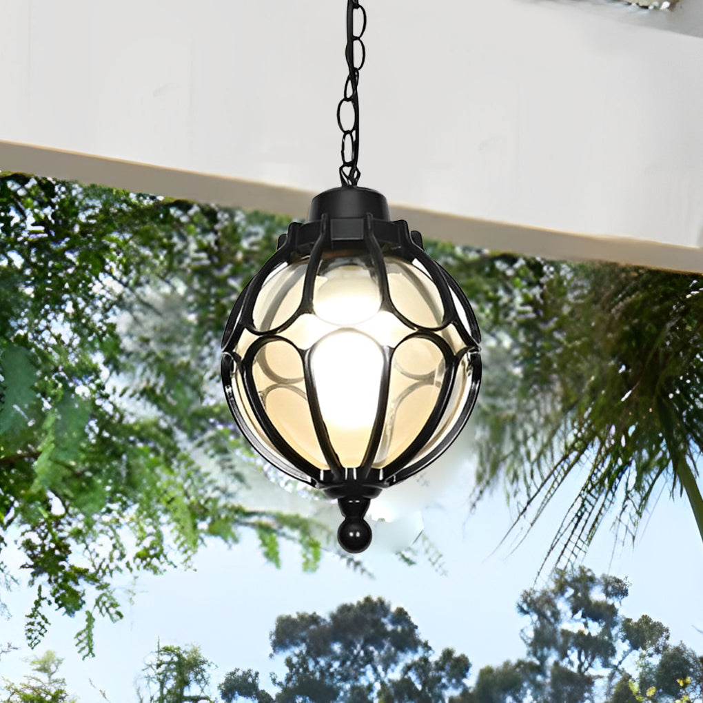 WINDSOR GLASS ORB OUTDOOR PENDANT LIGHTING