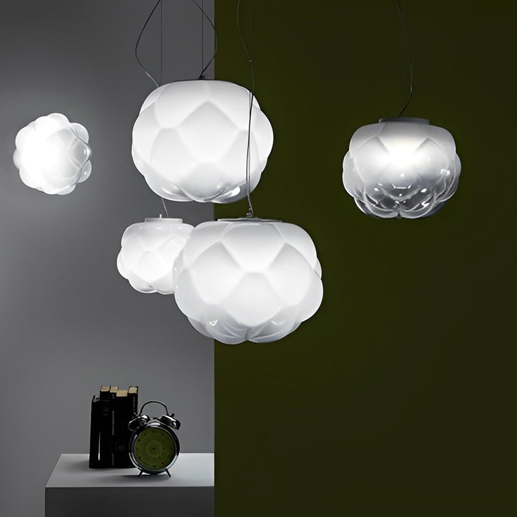 WINTERBOURNE CLOUD GLASS ORB PENDANT LIGHT