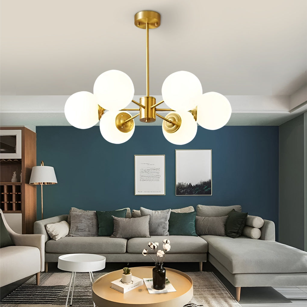 WINTERBOURNE SIX-BULB DIMMING LED CHANDELIER FOR KITCHEN ISLAND