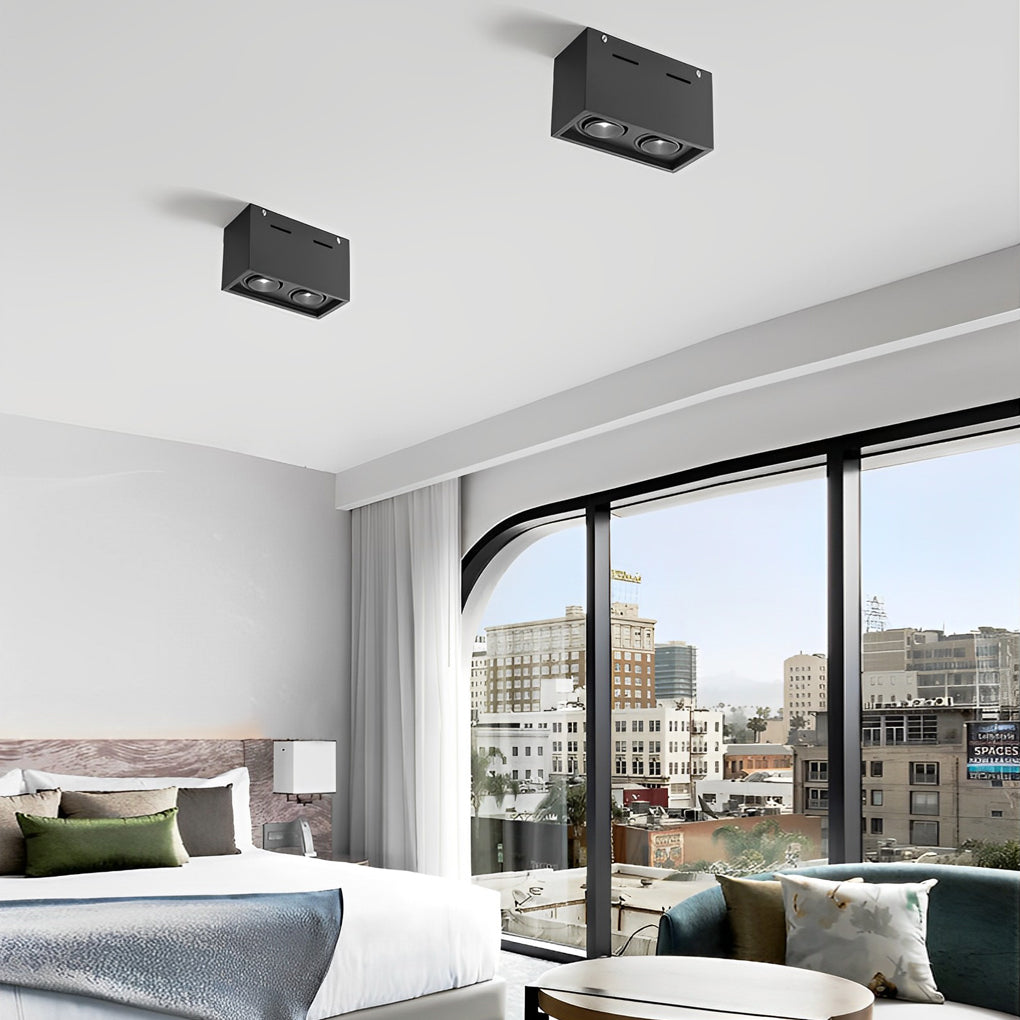 WINTHORPE RECTANGULAR DUAL LED MOUNTED SPOTLIGHTS