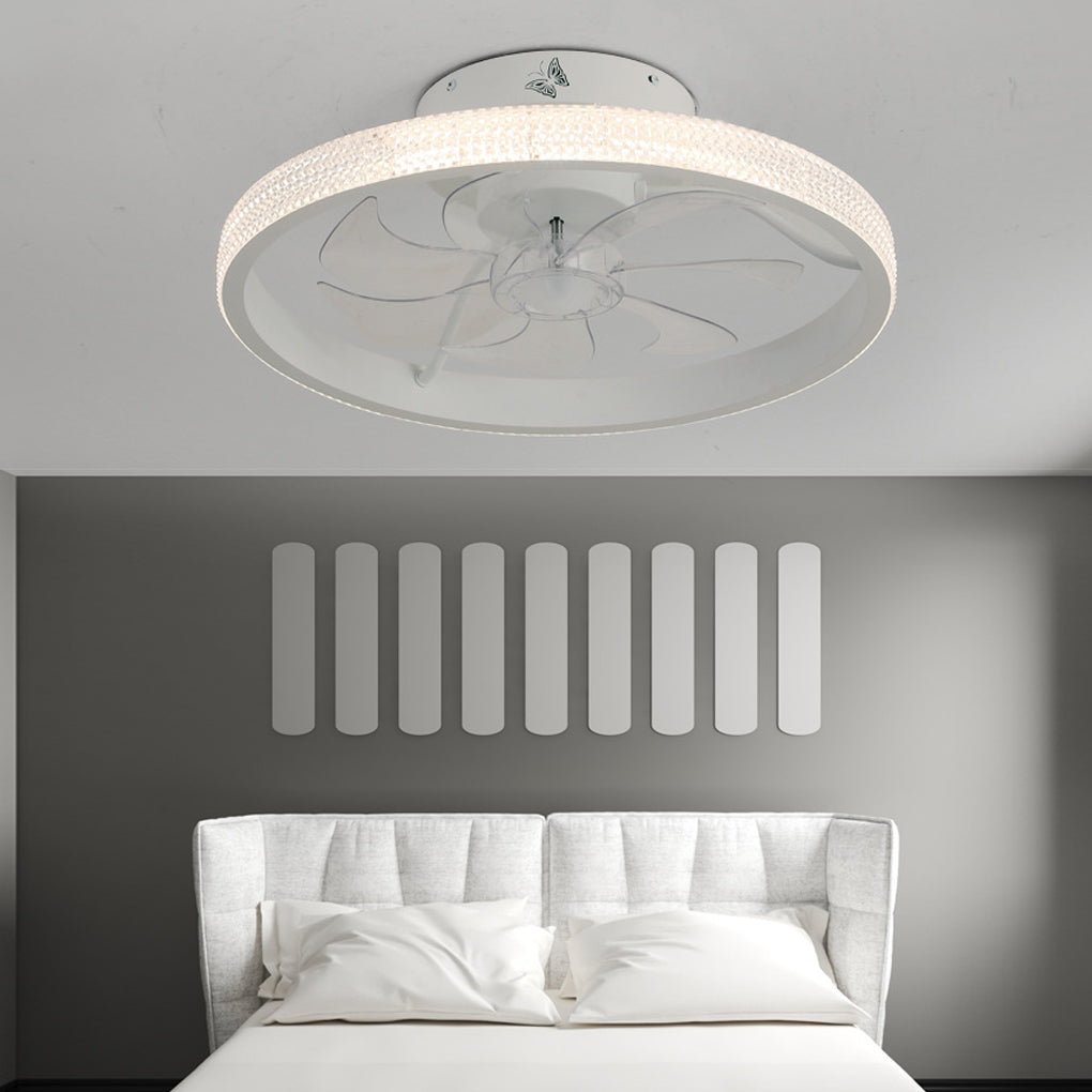 WINDSOR WHISPER MODERN BLADELESS CEILING FAN WITH REMOTE CONTROL