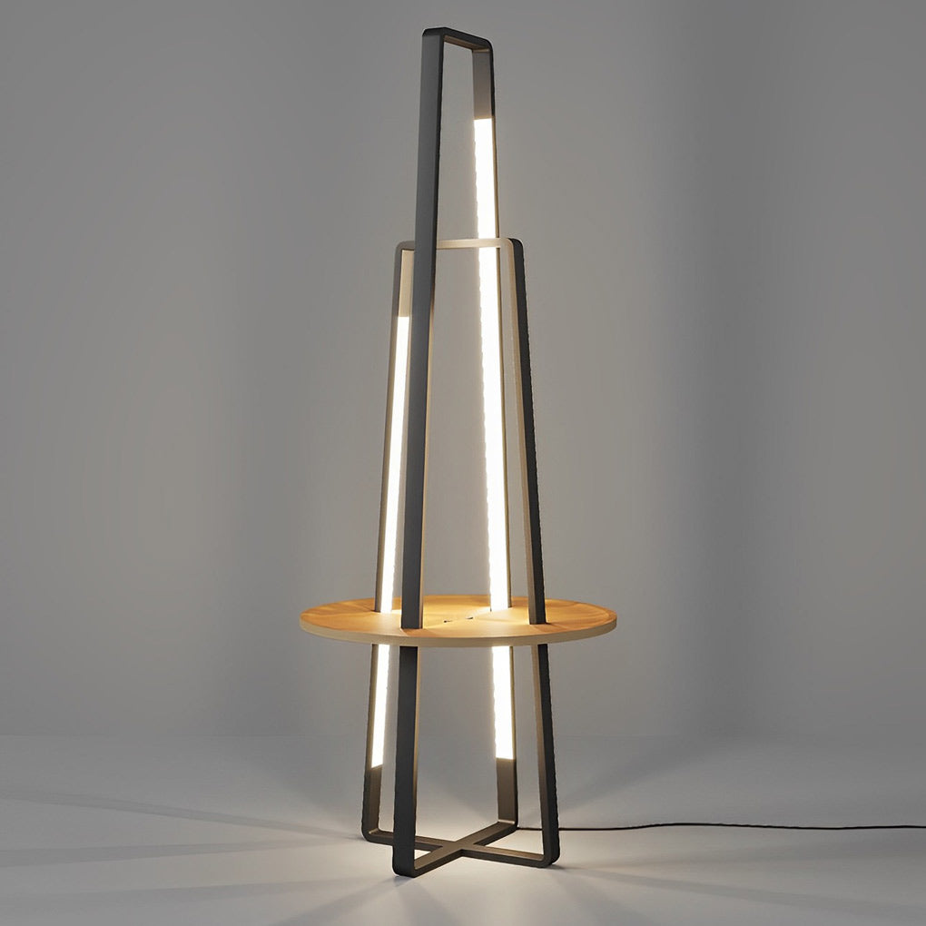 WINTHROP MODERN METAL LED TRAY FLOOR LAMP FOR LIVING SPACE