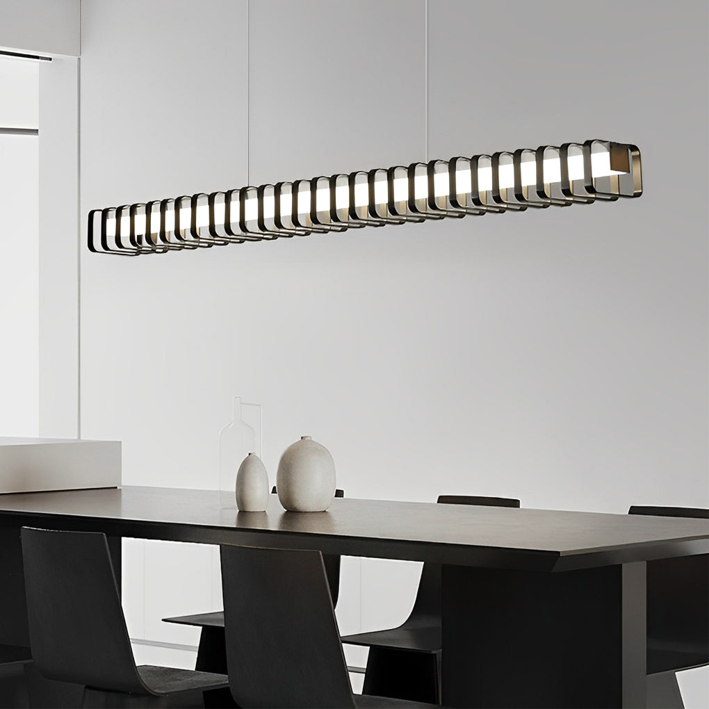 FENWICK MODERN DIMMABLE SQUARE CHANDELIER