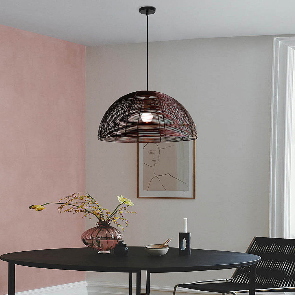 WINDSOR SEMICIRCULAR METAL WEAVE CHANDELIER