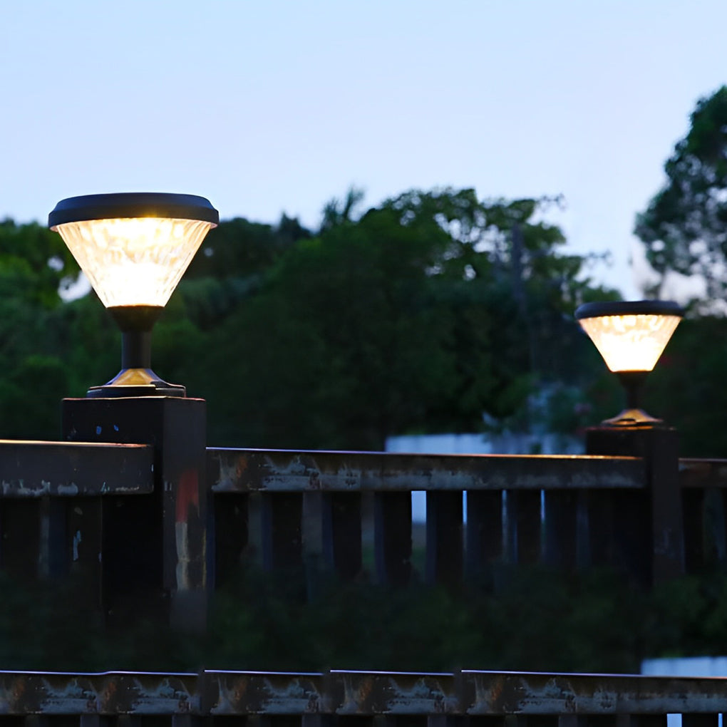 WINTERBOURNE RAINBOW GLOW SOLAR POST LANTERNS