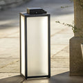 WINTERBORNE SQUARE SOLAR GLOW LANTERN - Rechargeable, Waterproof Outdoor Illumination