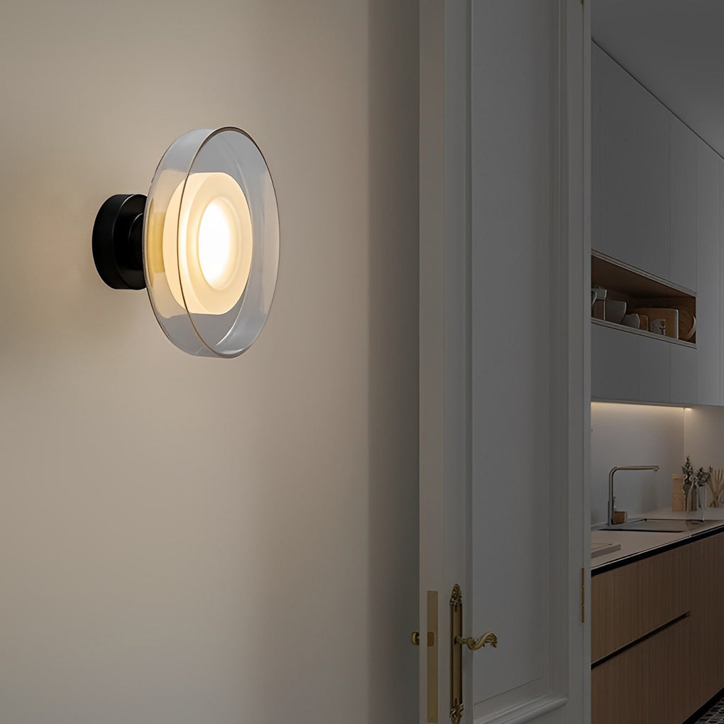 WINTHROP CIRCULAR GLASS ILLUMINATOR WALL SCONCE