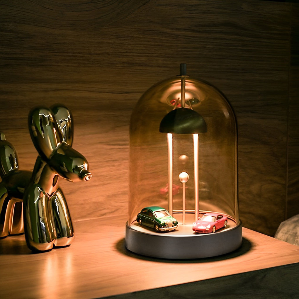 WINTERBOURNE SMOKED GLASS DOME TABLE LANTERN