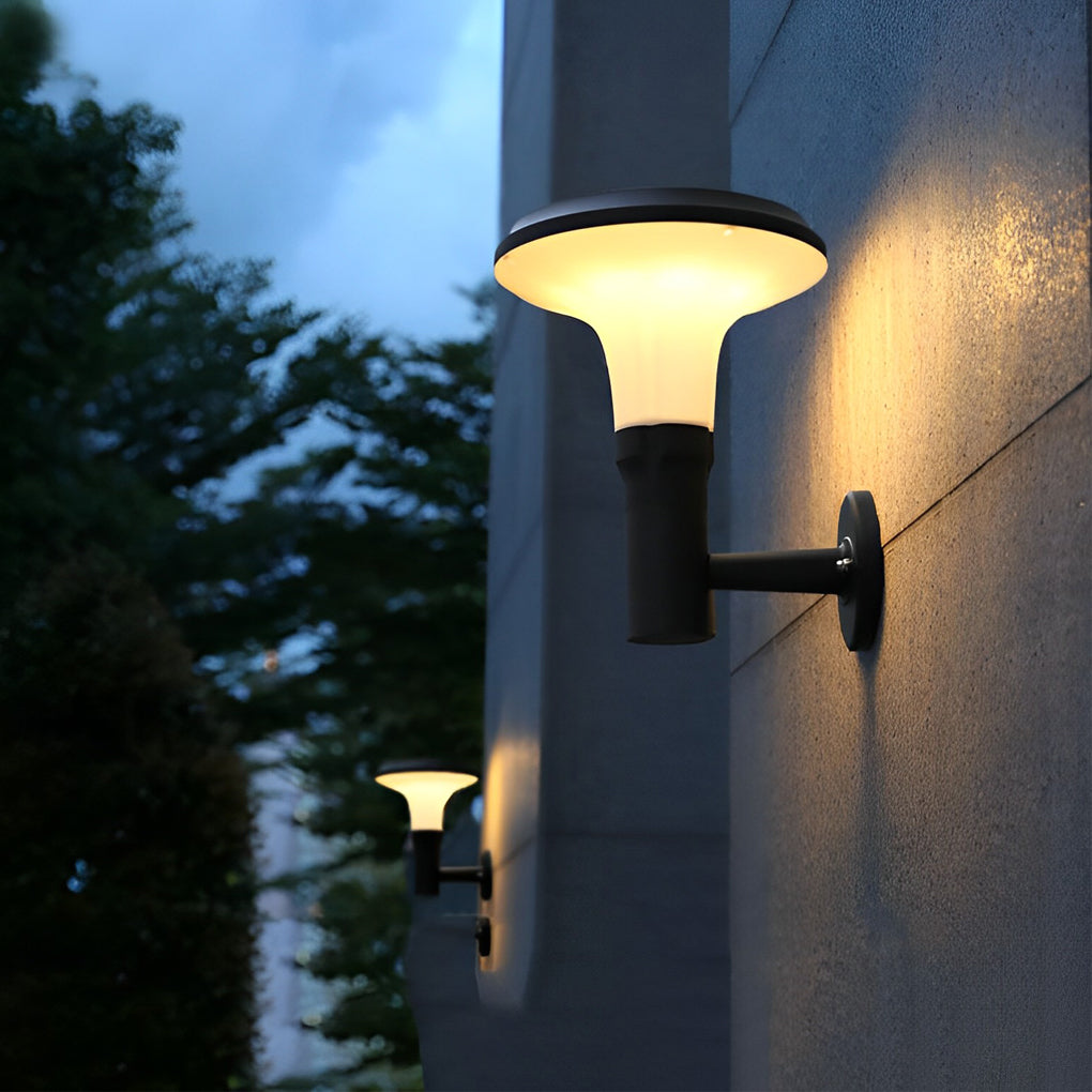 CLAREMONT CIRCULAR FLORAL SOLAR WALL LANTERN