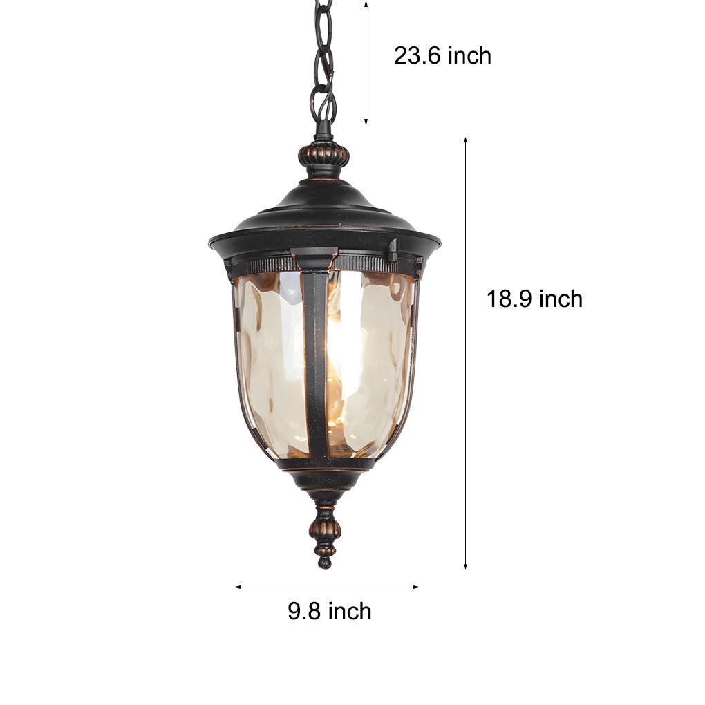 WINDSOR BLACK WATERPROOF OUTDOOR CHANDELIER