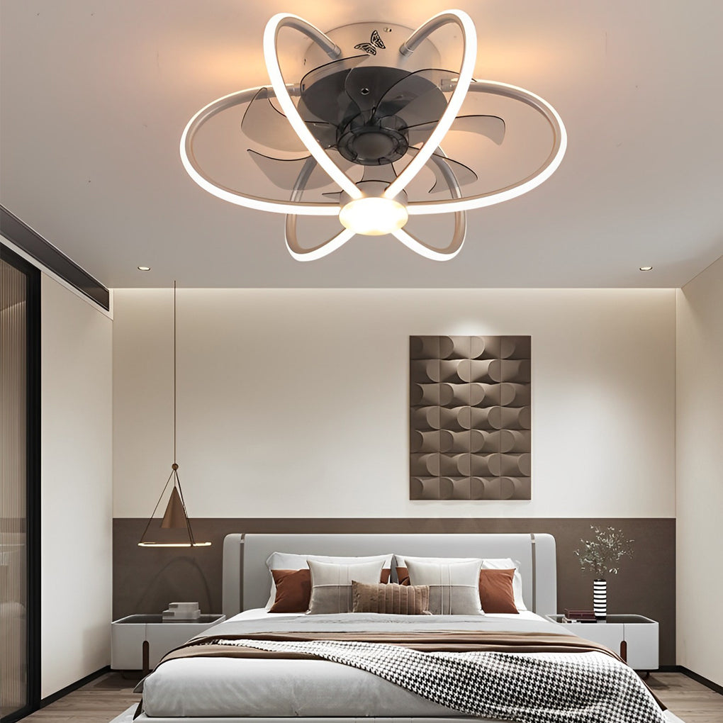 FLORENTINE WHISPERS SMART LED CEILING FAN WITH REMOTE CONTROL