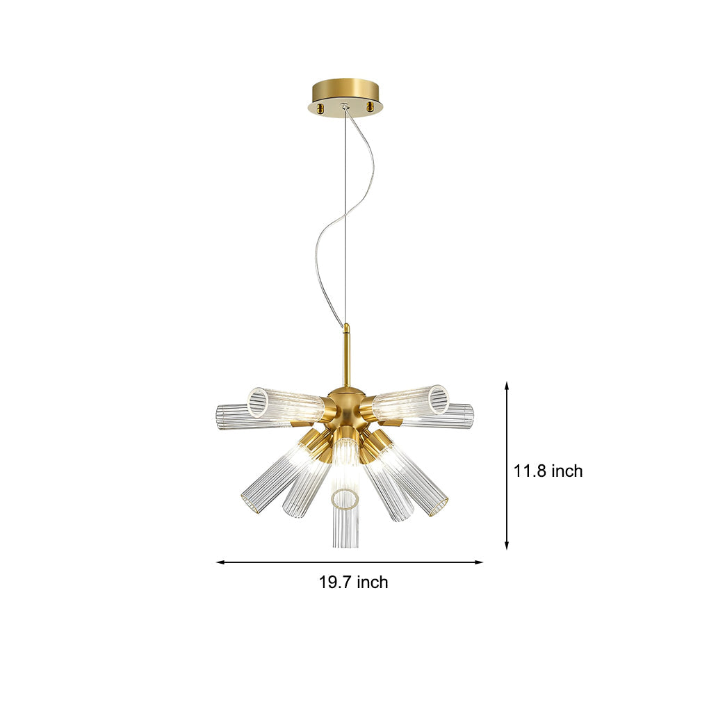 WINTHROP ACRYLIC TRILOGY DIMMER CHANDELIER
