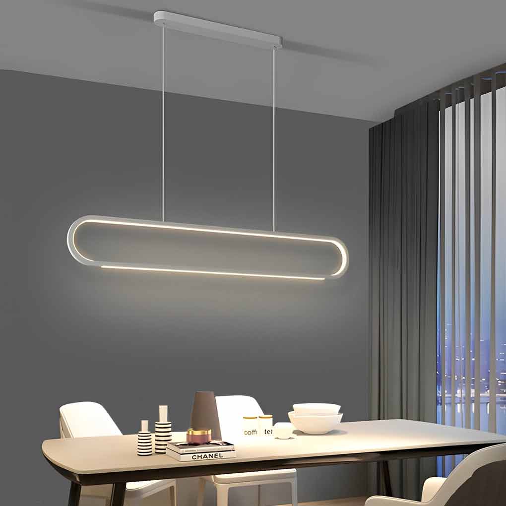WHITBY STRIPED DIMMING LED HANGING LANTERN
