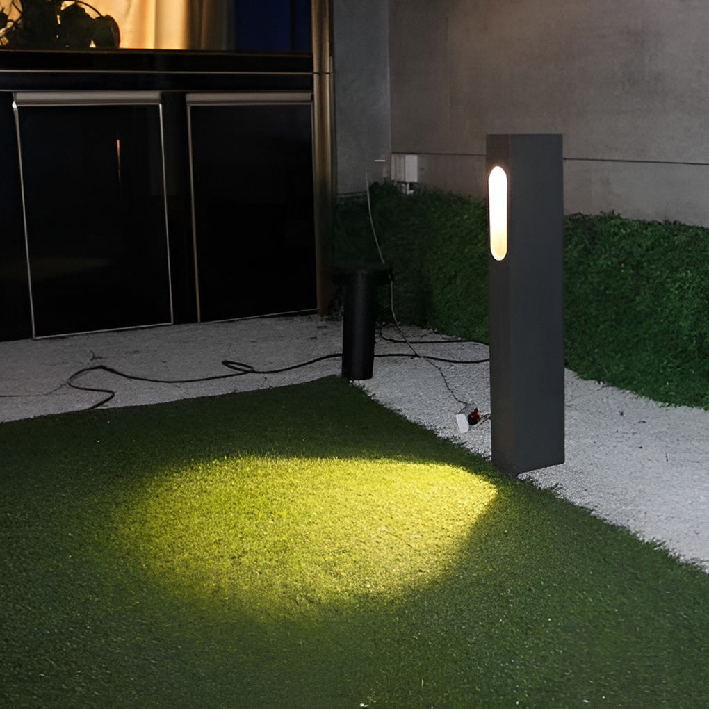 RAVENHURST RECTANGULAR ALUMINUM GARDEN LANTERN WITH 7W COB LED