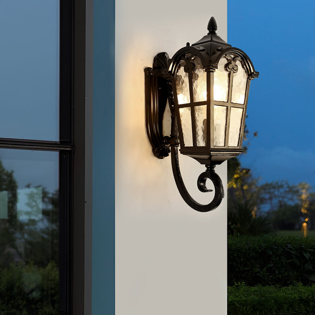 WINCHESTER RUSTIC WALL LANTERN WITH PLUG-IN DESIGN