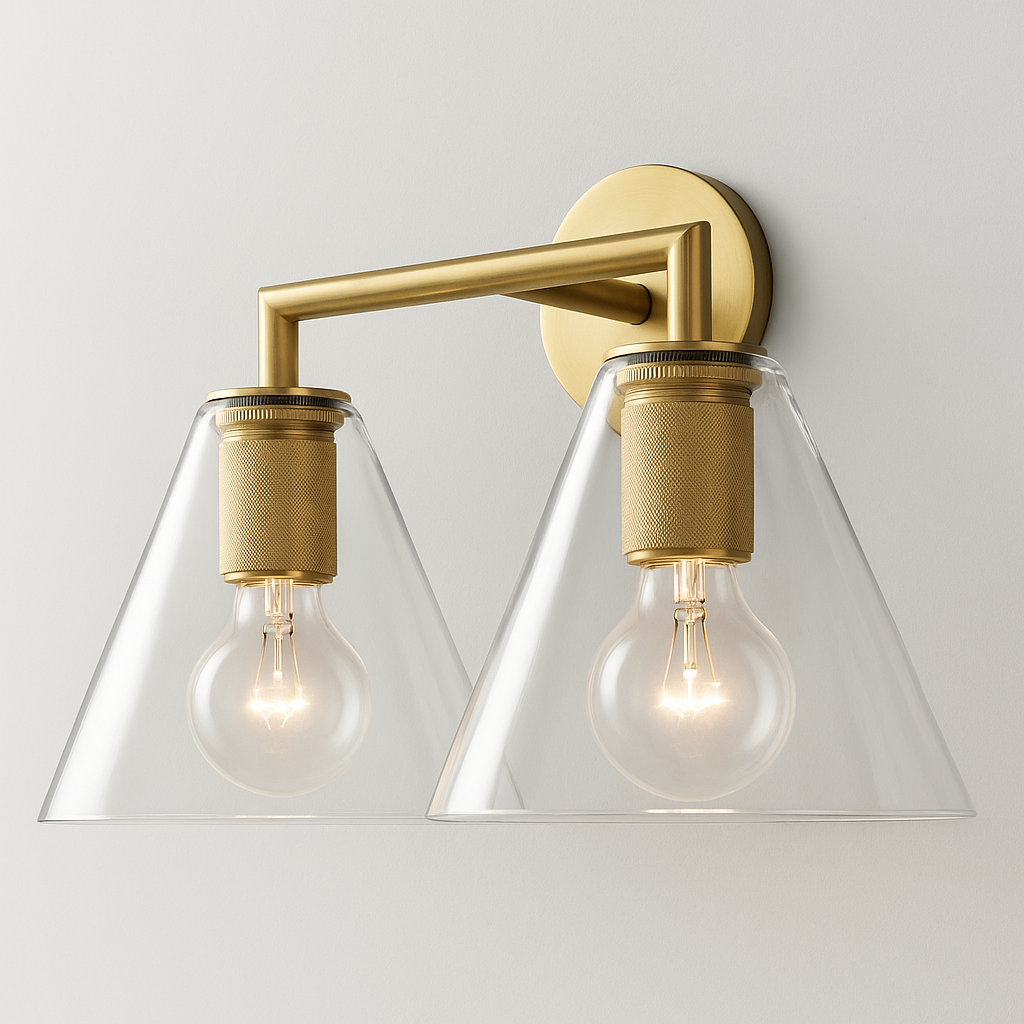 VALLONNE TAPERED GLASS WALL LANTERN