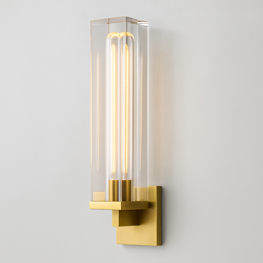 VITTORIA ILLUMINATED RECTANGLE WALL LANTERN