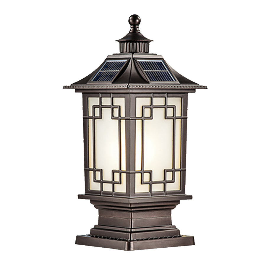 RAVENWOOD TRIPLE-TONE WATER-RESISTANT PILLAR LIGHT